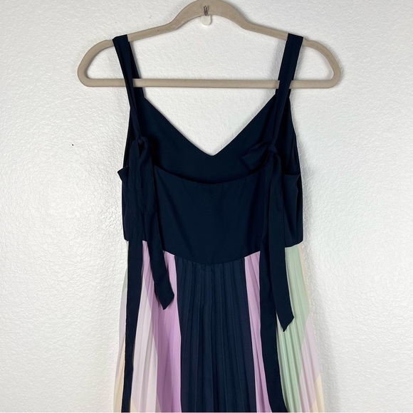 MANGO multi colored pleated maxi dress size 4 - Picture 7 of 10